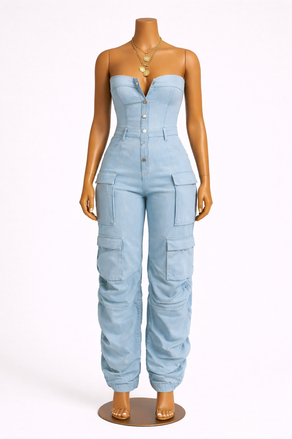 Denim Dream Cargo Jumpsuit