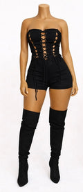 Lace Me Up Romper