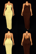 The Luxe Crisscross Maxi Dress